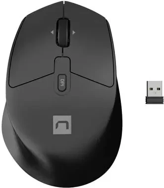 Set tastierë e maus Natec Stingray 2, wireless, full-size, Bluetooth, e zezë