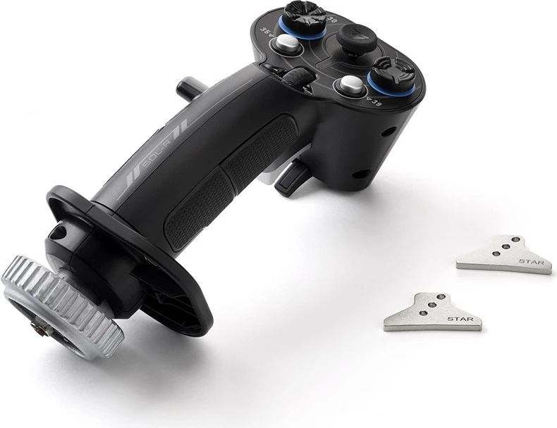 Dorezë joystick Thrustmaster Sol-R 3 AVA Add-On Grip 21 butona 6 bosht H.E.A.R.T. USB-C PC e zezë