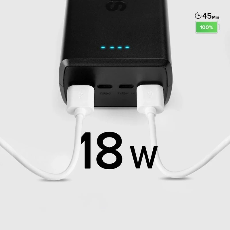 Powerbank SBS TTBB30000PD20K, 30000 mAh, e zezë