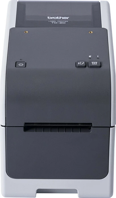 Printer etiketash Brother TD-2320D203, termal direkt, 203 DPI, Ethernet/USB, 152 mm/s, zi/gri