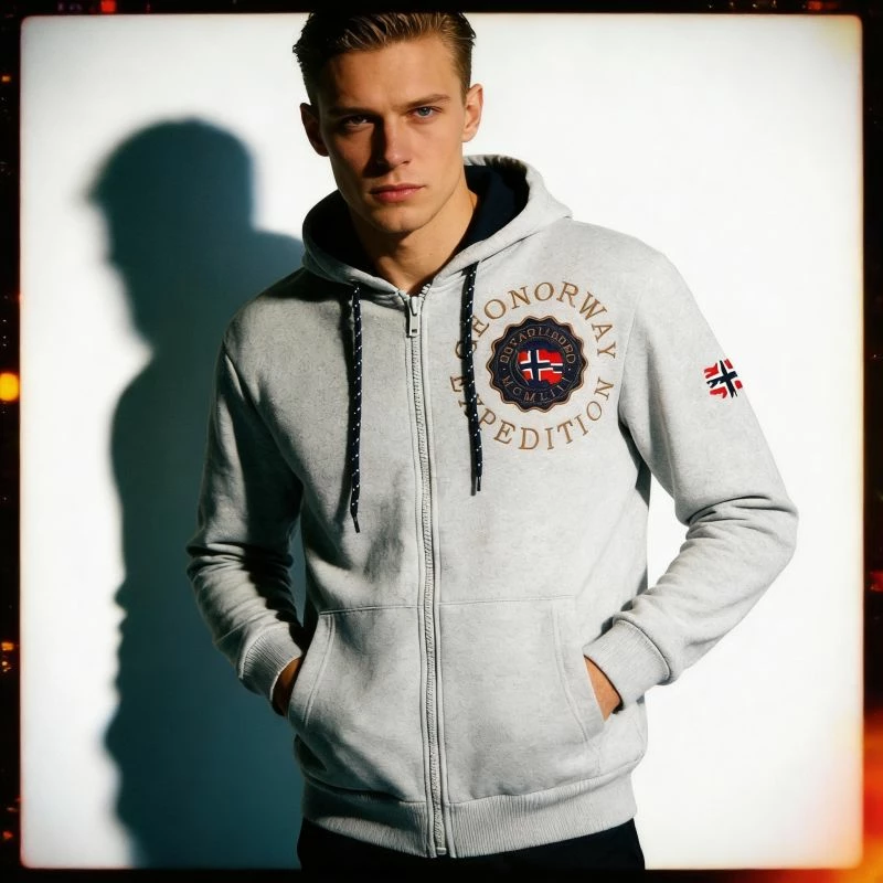 Duks për meshkuj Geographical Norway, gri [Madhësia: S]