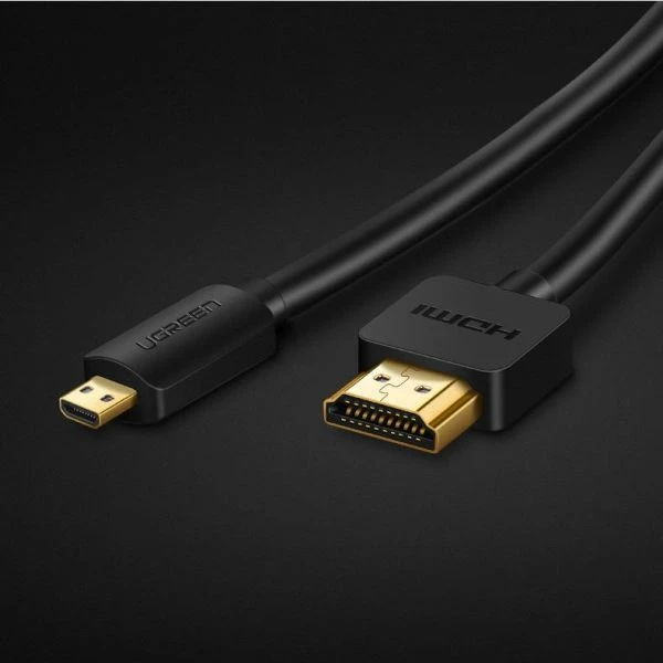 Kabllo HDMI Micro - HDMI Ugreen 54697, 1.5m, HDMI 2.0, 4K 60Hz, e zezë
