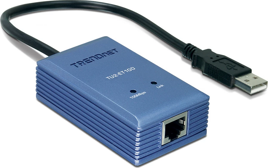 Adapter USB në Ethernet TRENDnet TU2-ET100, 10/100 Mbps, i kaltër