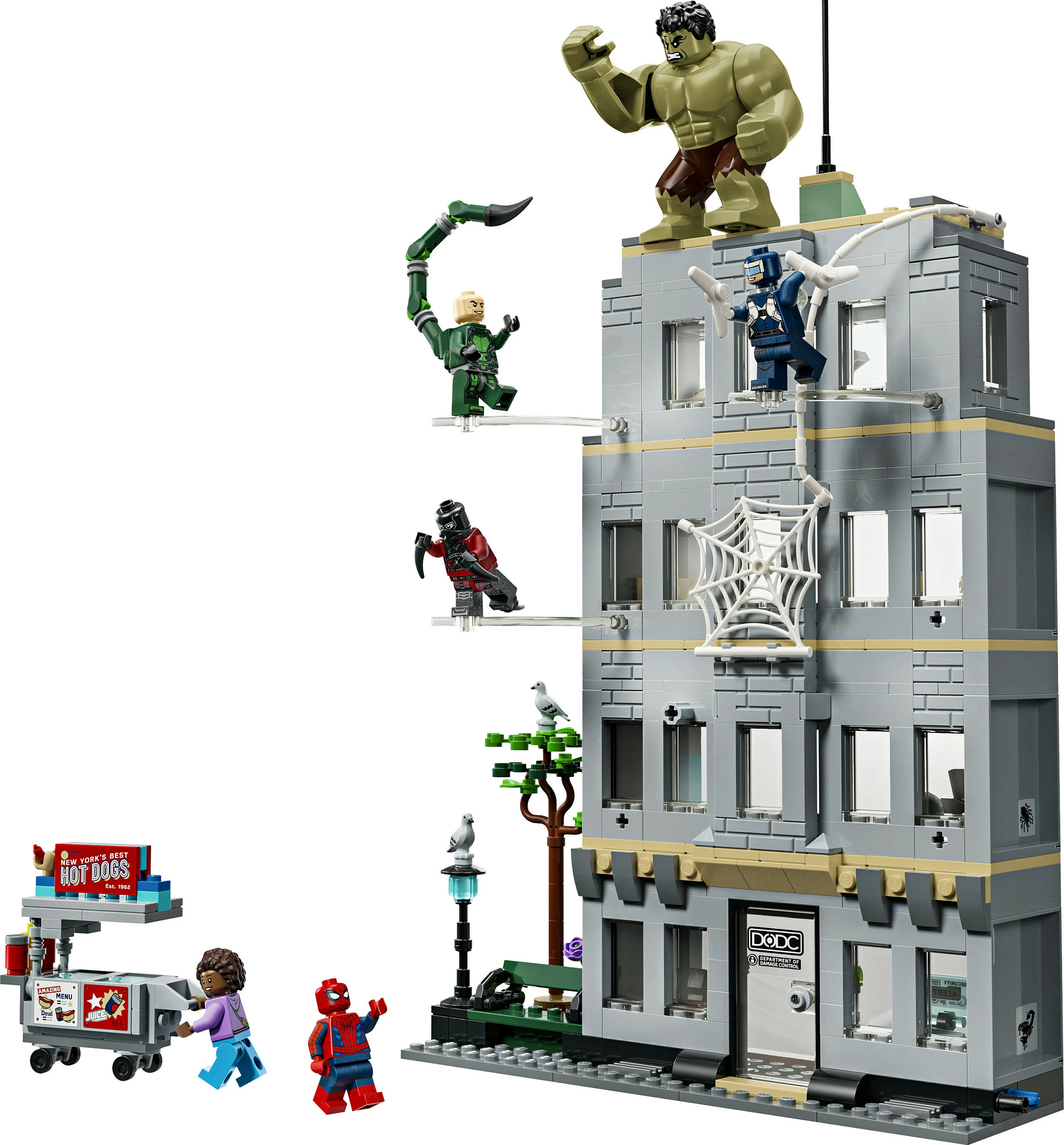 Set ndërtimi LEGO Marvel 76350 Spider-Man vs Hulk, 534 pjesë, multikolor