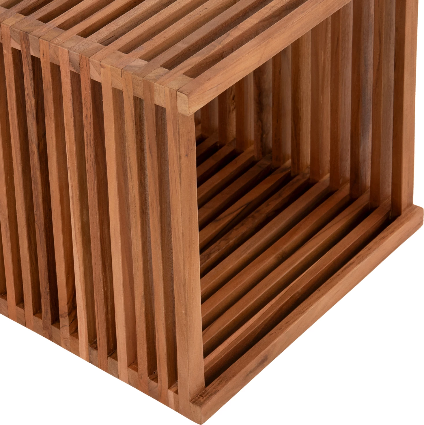 Tavolinë anësore kubike, 1 copë, dru tik, FH9482, 40x40,5x40,5H cm