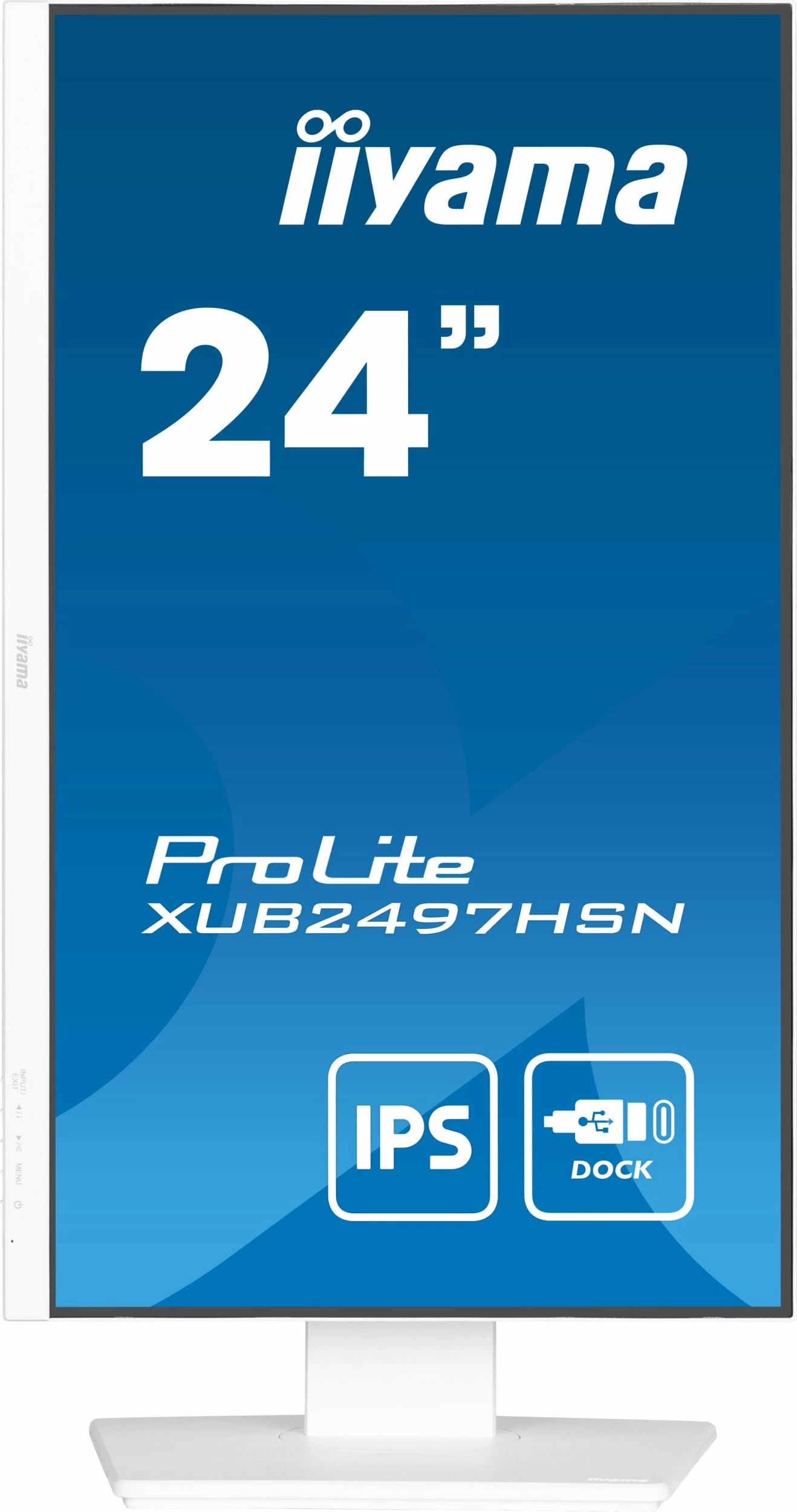 Monitor iiyama ProLite XUB2497HSN-W2 24\" Full HD IPS 100Hz USB-C Dock, i bardhë