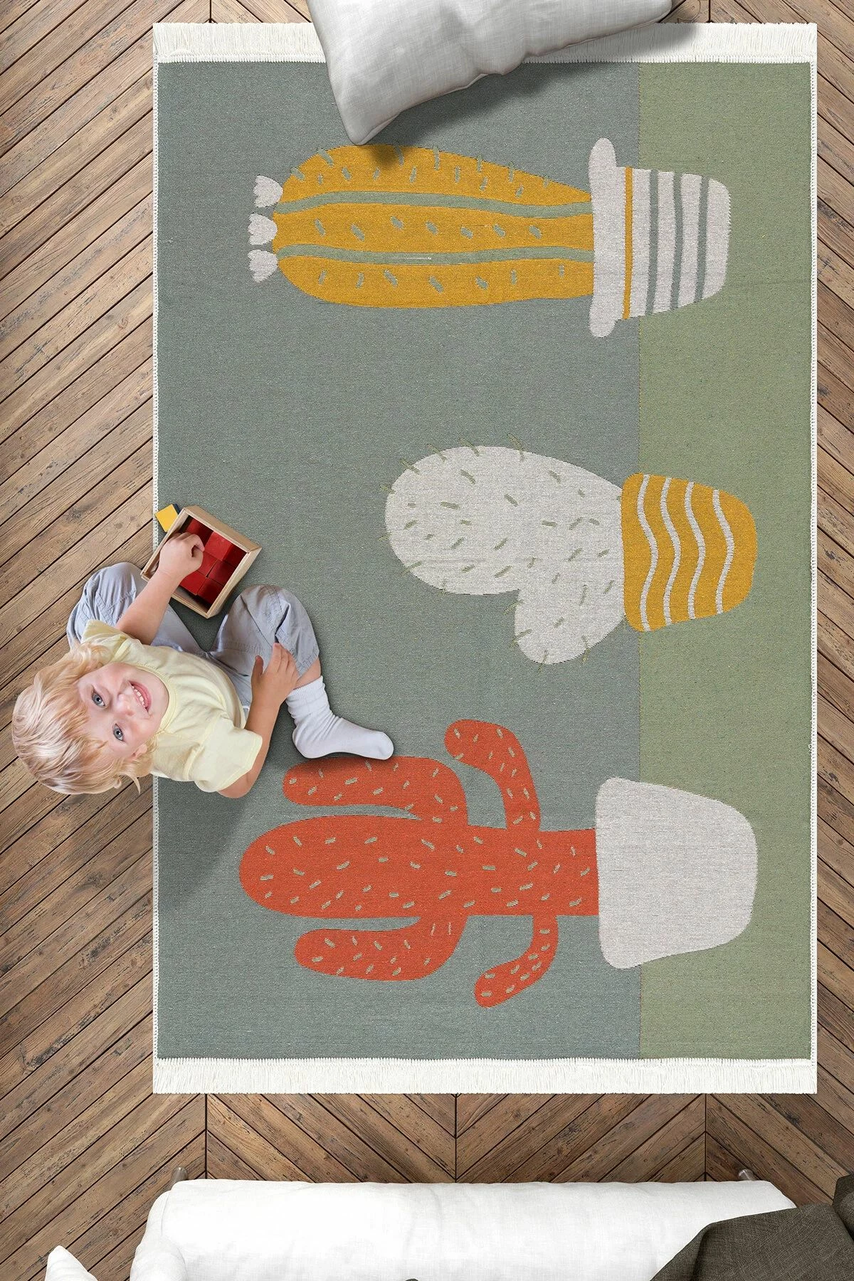 Qilim (80 x 120) Conceptum Hypnose, Kaktus