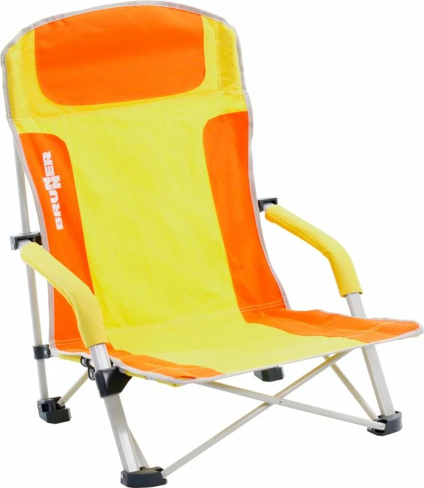 Karrige plazhi palosëse BRUNNER BULA 0404148N.C85, kapacitet 102 kg, çantë bartëse, portokalli/verdhe