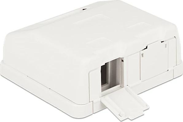 Kuti montimi DeLOCK 86236 për 2 module Keystone, e bardhë