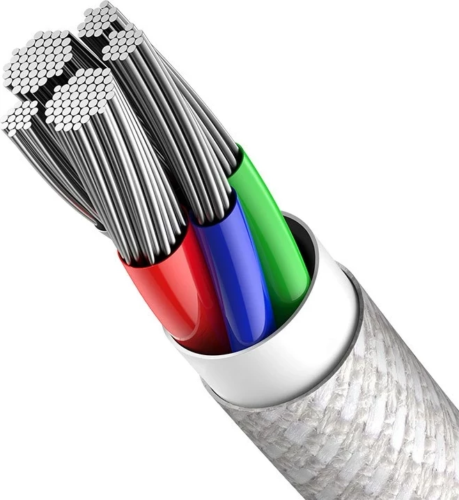 Kabllo Baseus CATLGD-02 lightning 1 m, Bardhë