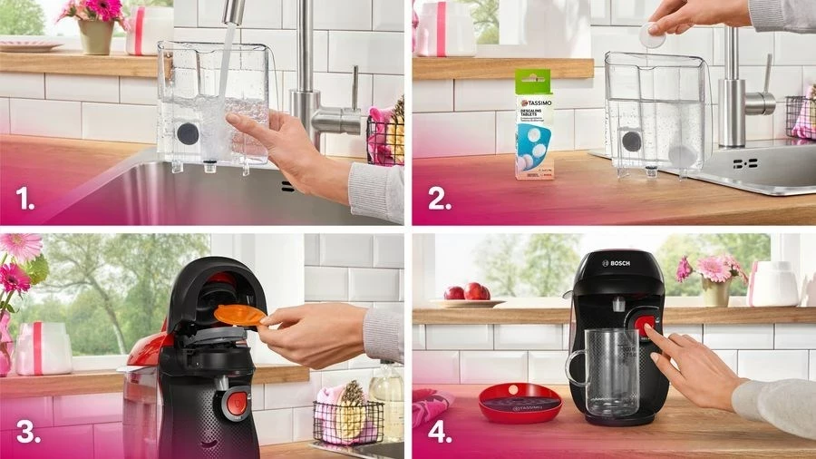 Makineri kafeje me kapsula Bosch Tassimo Happy TAS103E, 0.7L, e kuqe