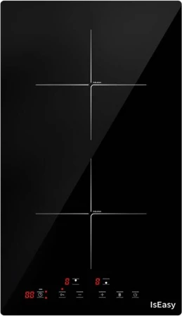 Pllakë induksioni IsEasy LI2V-22, 2 zona, 3400 W, 9 nivele, timer 99 min, e zezë