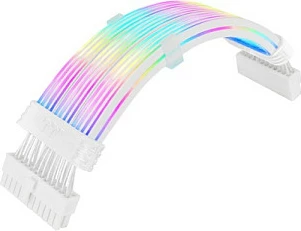 Kabllo ARGB Thermaltake Mod Snow, 24-Pin ATX, Female/Female, e bardhë