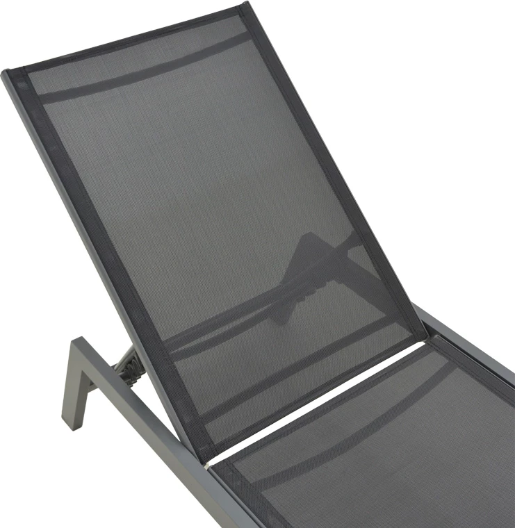 Shezlong Boka, alumin i zi, tekstilene, 60x192x31cm