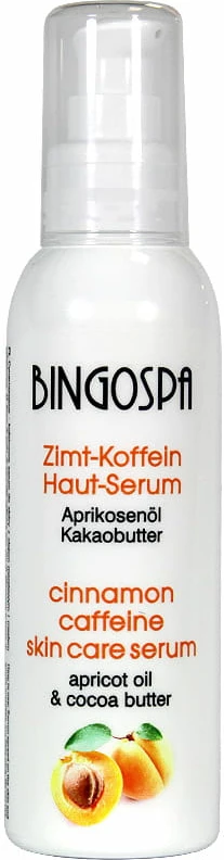 Serum për trup për femra BingoSpa Kanellë-Kafeinë me Vaj Kajsie dhe Gjalpë Kakao, 135g