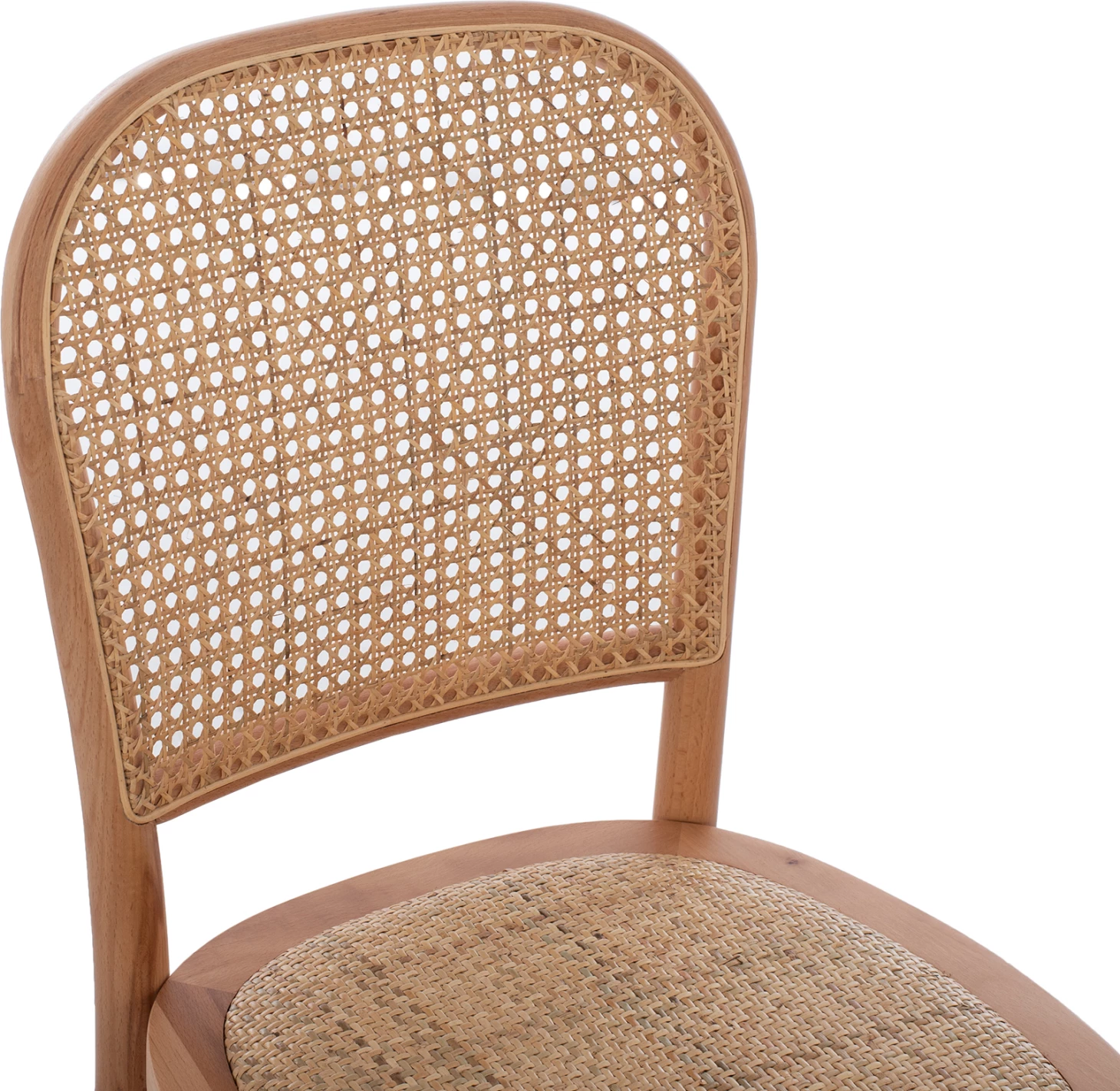 Karrige profesionale SLOAN, dru ahu, shpinë e perforuar, FH8915.21, natyrale, 45x48x88H cm