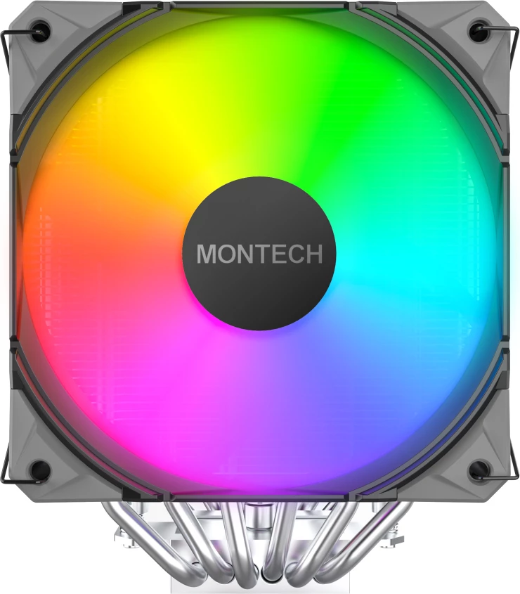 MONTECH NX600 ARGB, CPU Air Cooler, 120mm PWM, Black