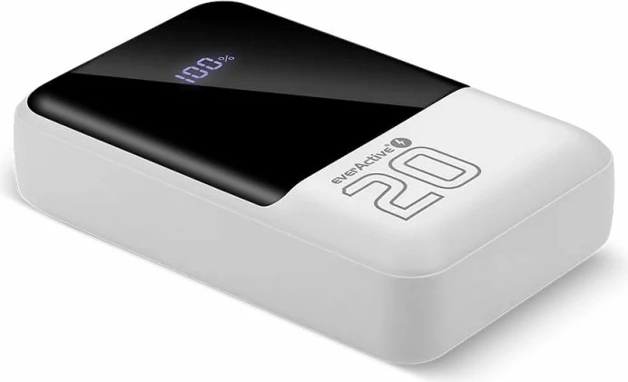 Powerbank everActive EB-20Q, e bardhë 20000mAh