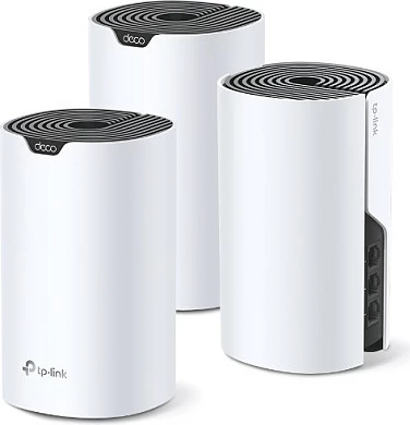 Router Mesh TP-Link Deco S7, 3-pack, Dual-Band 2.4/5GHz, Wi-Fi 5, bardhë/zi