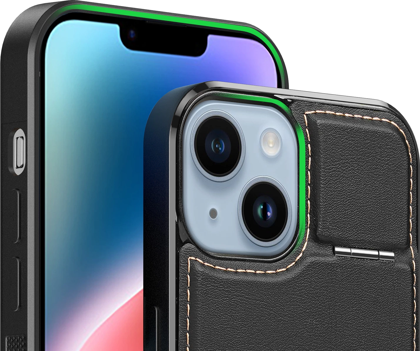 Mbështjellës Dux Ducis Rafi Mag për iPhone 14 Plus, me MagSafe, RFID Blocker, e zezë