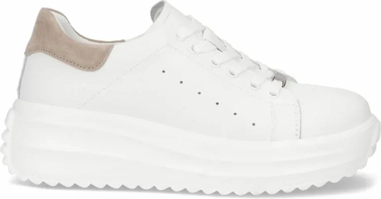 Këpucë platforme për femra Filippo, të bardha