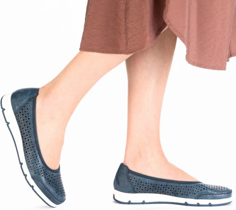 Balerina femra Rieker L3065-14, të kaltra