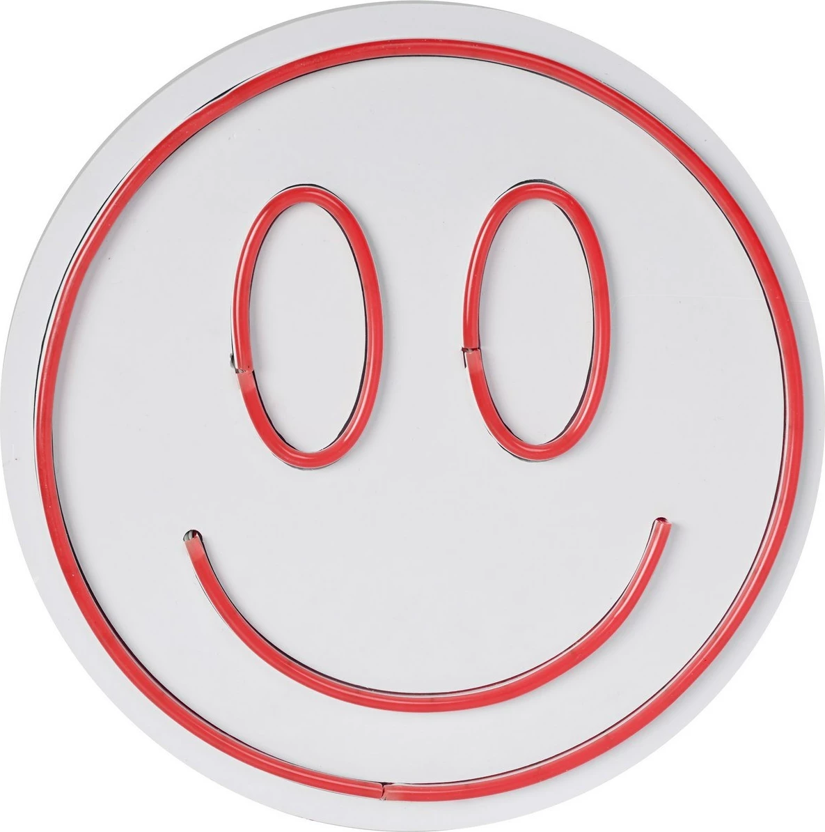 Dritë dekorative LED plastike, Smiley, e kuqe