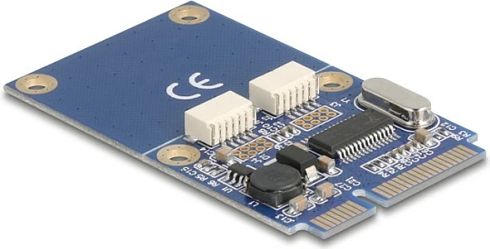 Adapter Mini PCIe në 2x USB 2.0 DeLOCK 64346, internal
