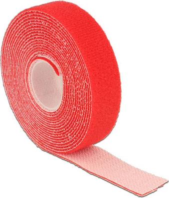 Shirit lidhës kabllosh DeLOCK 18722, Velcro, 20 mm, 3 m, i kuq