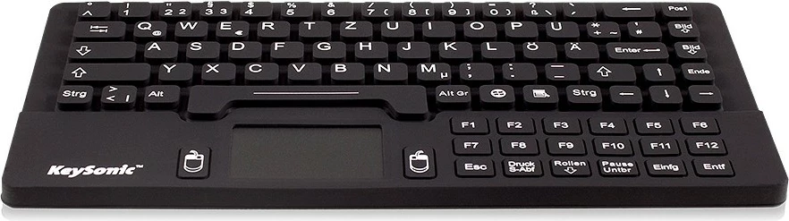 Tastierë mini KeySonic KSK-5031IN, mekanike, me touchpad, USB, e zezë