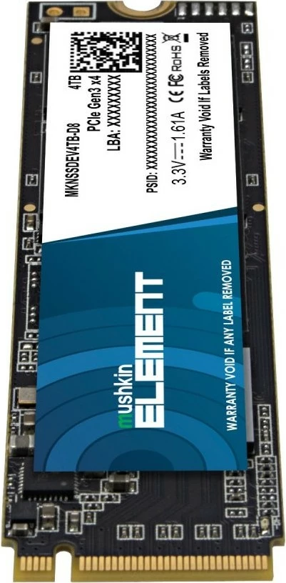 SSD Mushkin Element 4TB NVMe PCIe3.0 x4