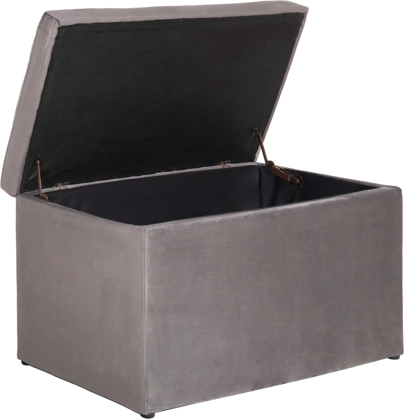 Karrige për bar me hapësirë ruajtjeje PUNK FH279.11, kadife gri, 90x50x50H cm