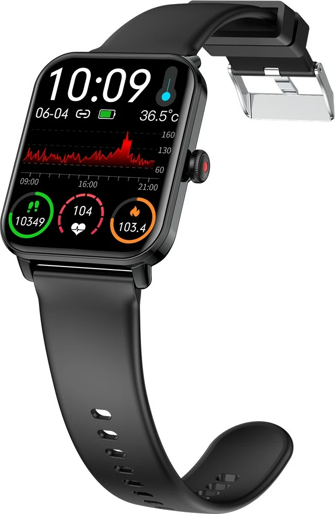 Smartwatch bea-fon 102, 1.83", GPS, 38 g, e zezë