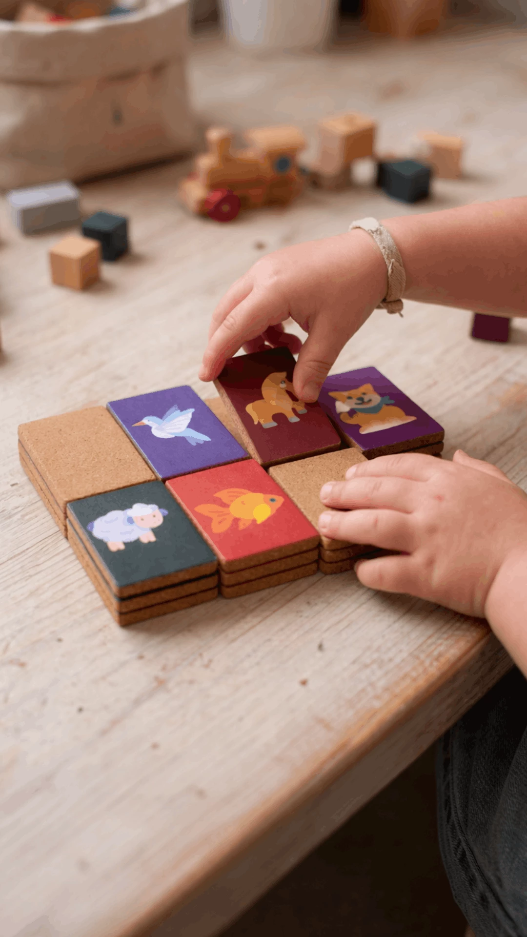 Lodër druri Memory blocks