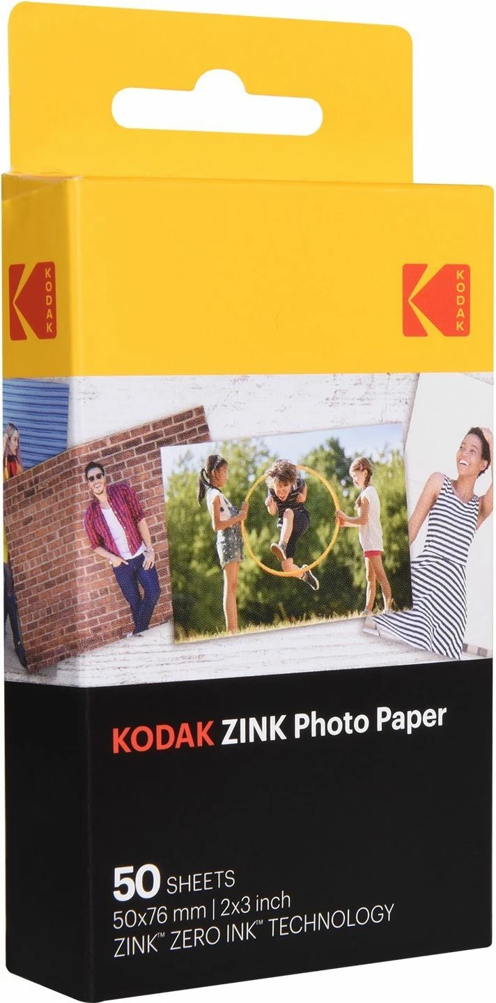 Letër fotografike instant Kodak ZINK 5x7.6 cm (2x3 inç), 50 copë