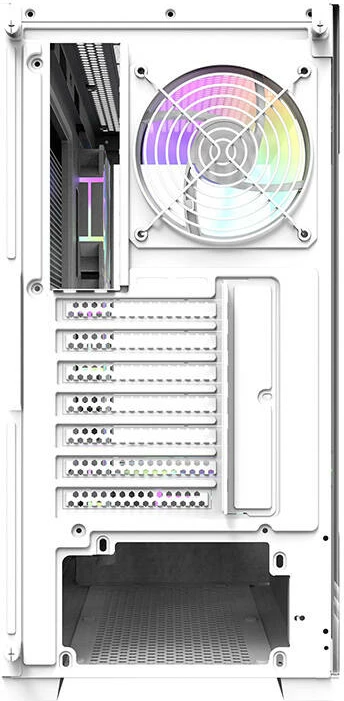 Kasë Darkflash DS900 me 7 ventilatorë ARGB, e bardhë