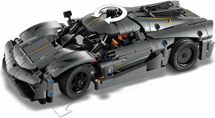 Set Lego Technic Koenigsegg Jesko Absolute, gri