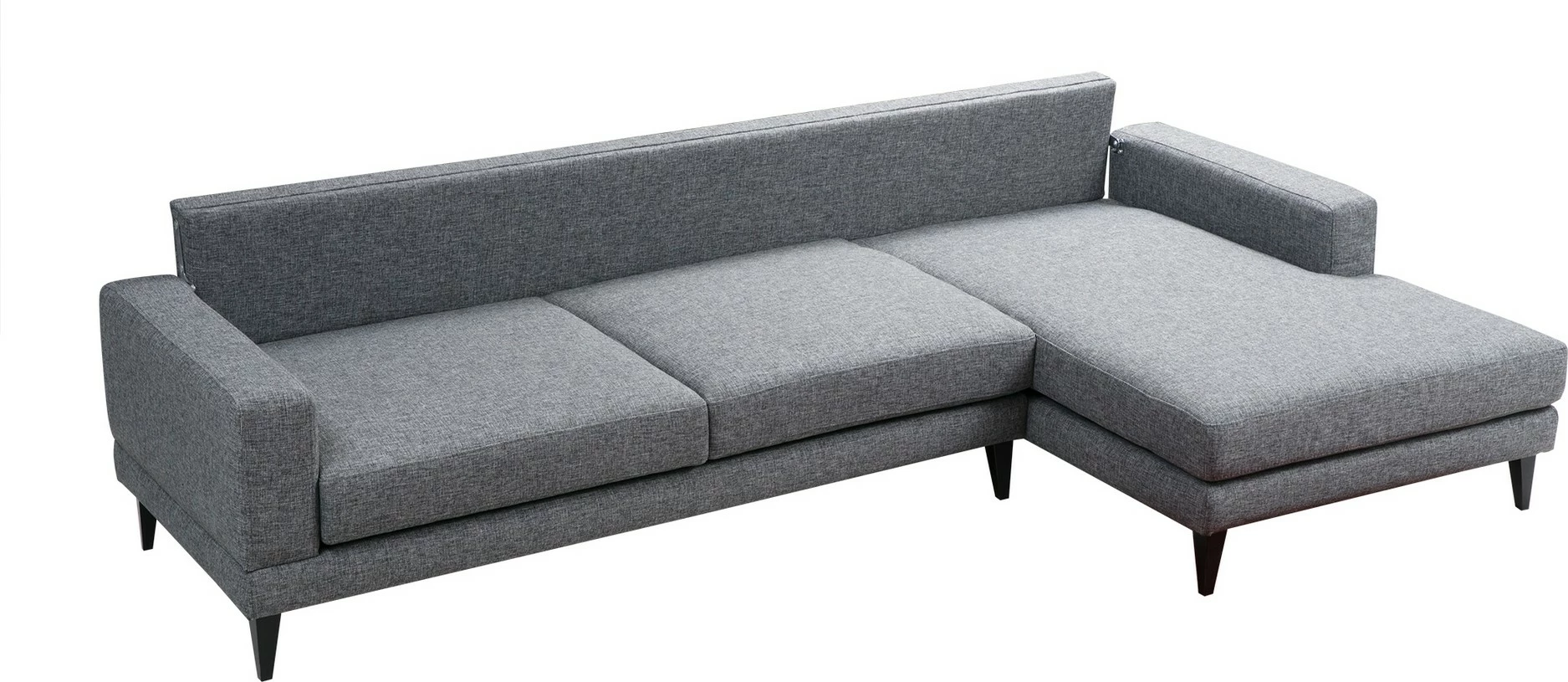 Kënd-sofë krevati Atelier del Sofa, kënd nordik djathtas (L3+Chl), ngjyrë gri e errët