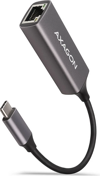 Adapter rrjeti Axagon ADE-TRC, USB-C 3.1 në Gigabit Ethernet 10/100/1000, titan gri