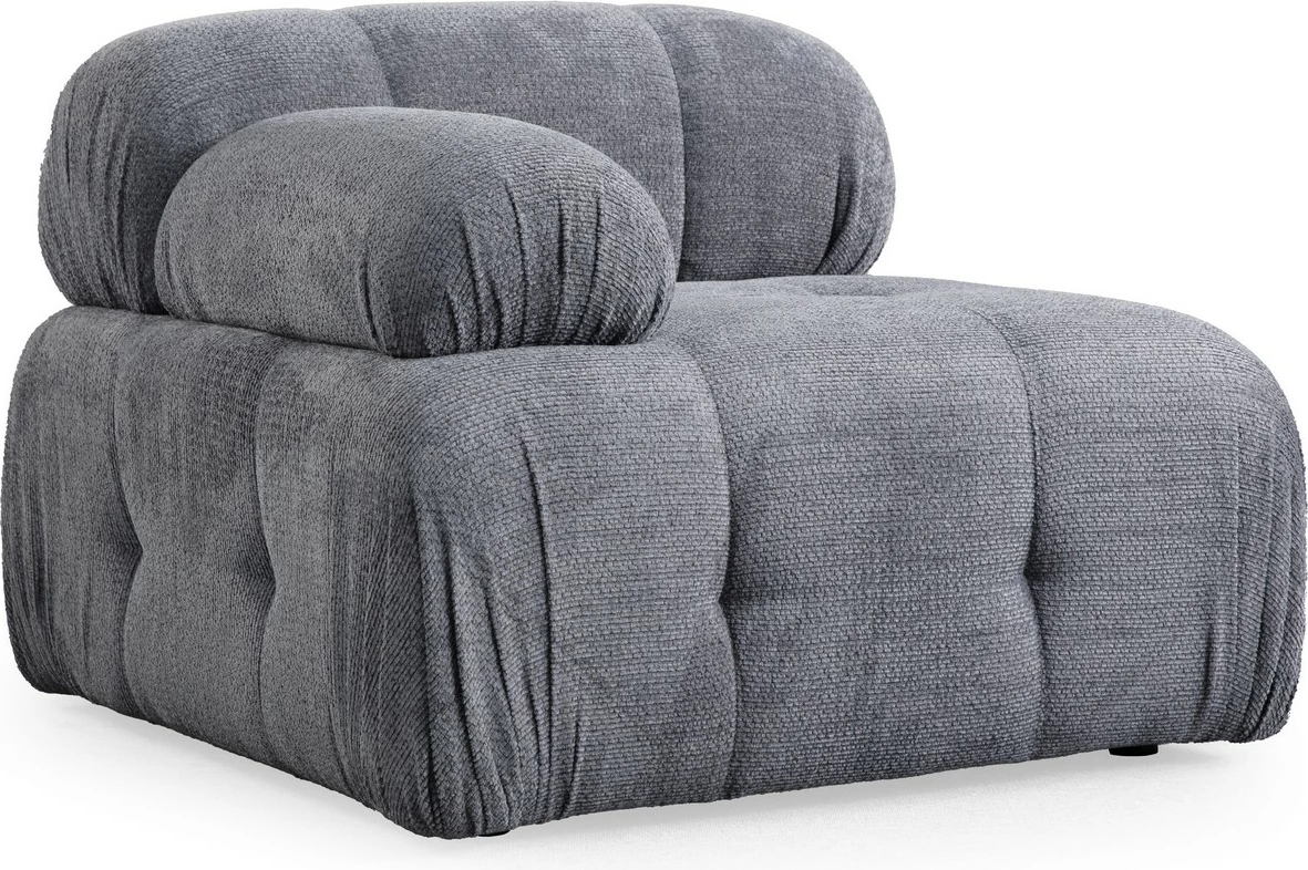 Divan treshe Atelier del Sofa, Petite 3, ngjyrë gri