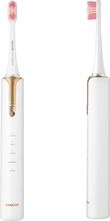 Furçë elektrike për dhëmbë Sencor SOC 4103GD Sonic, e artë/bardhë