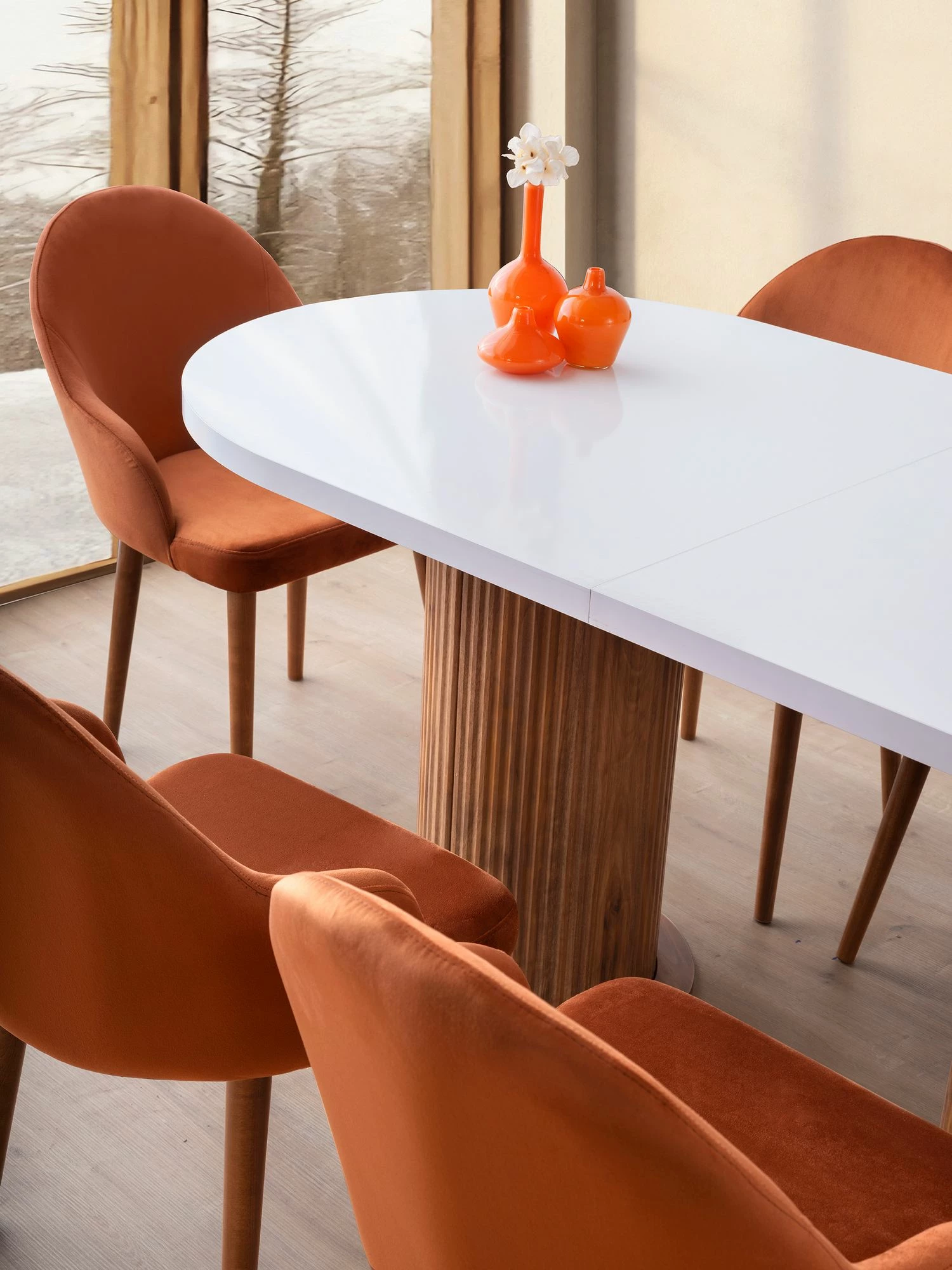 Tavolinë ngrënieje e zgjatshme, Skye Decor, Gusto - 2951