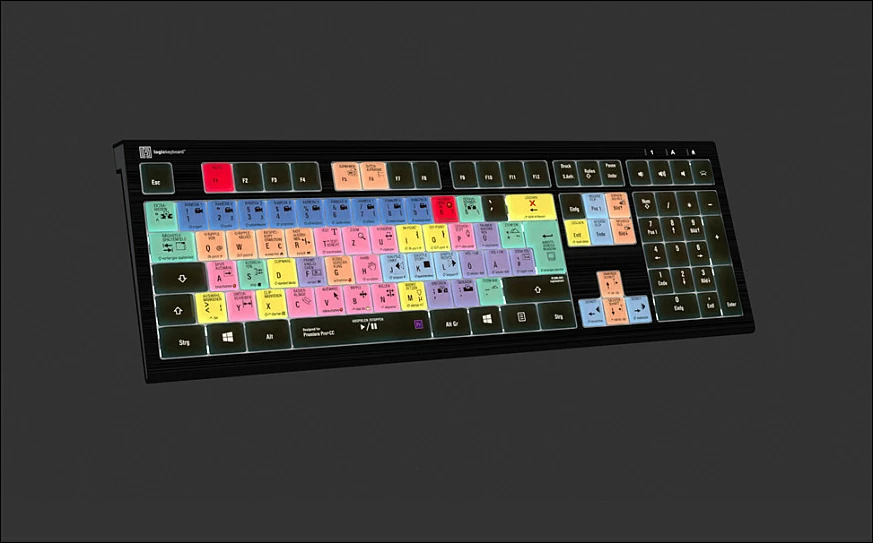 Tastierë LogicKeyboard Astra 2 Adobe Premiere Pro CC DE (PC)