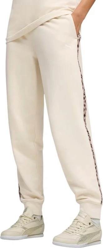 Pantallona sportive femra Puma ESS Graphic Animal Comfort, bezhë