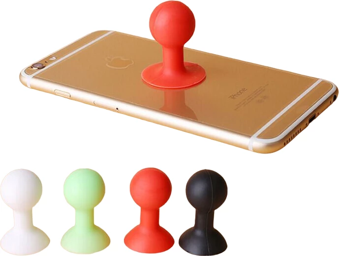 Mbajtës telefoni Hurtel me kokë të rrumbullakët, silikon, Violet