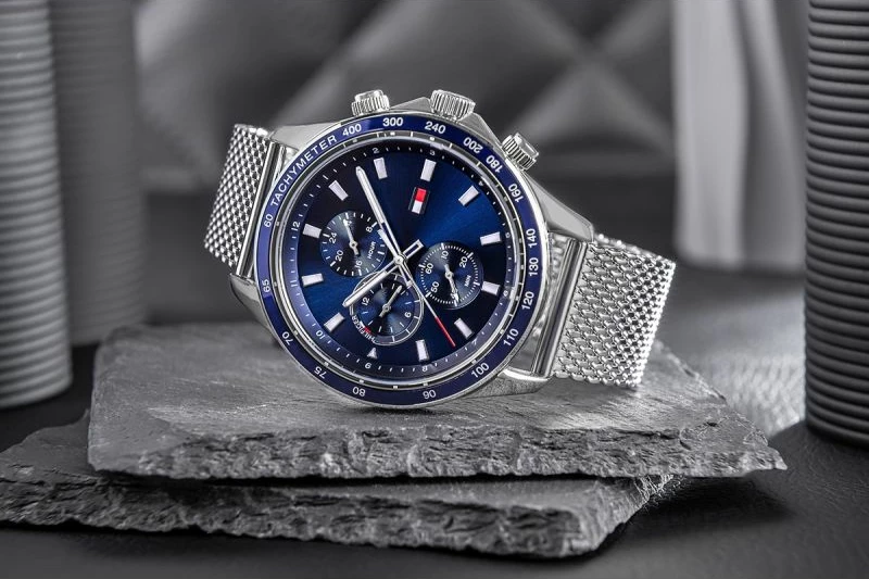 Orë dore për meshkuj Tommy Hilfiger, argjend