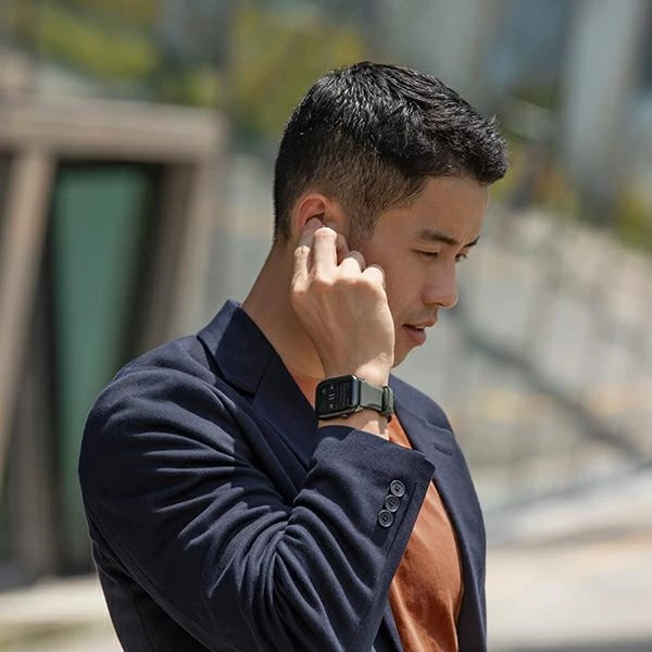 Rrip silikoni për Apple Watch UNIQ Linus, 38/40/41mm, i zi