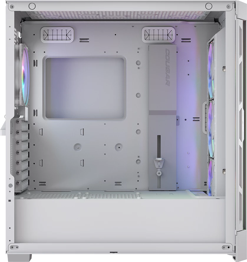 Kasë COUGAR AIRFACE PRO RGB, Midi Tower, E-ATX/ATX, 4x120mm RGB, USB-C, e bardhë