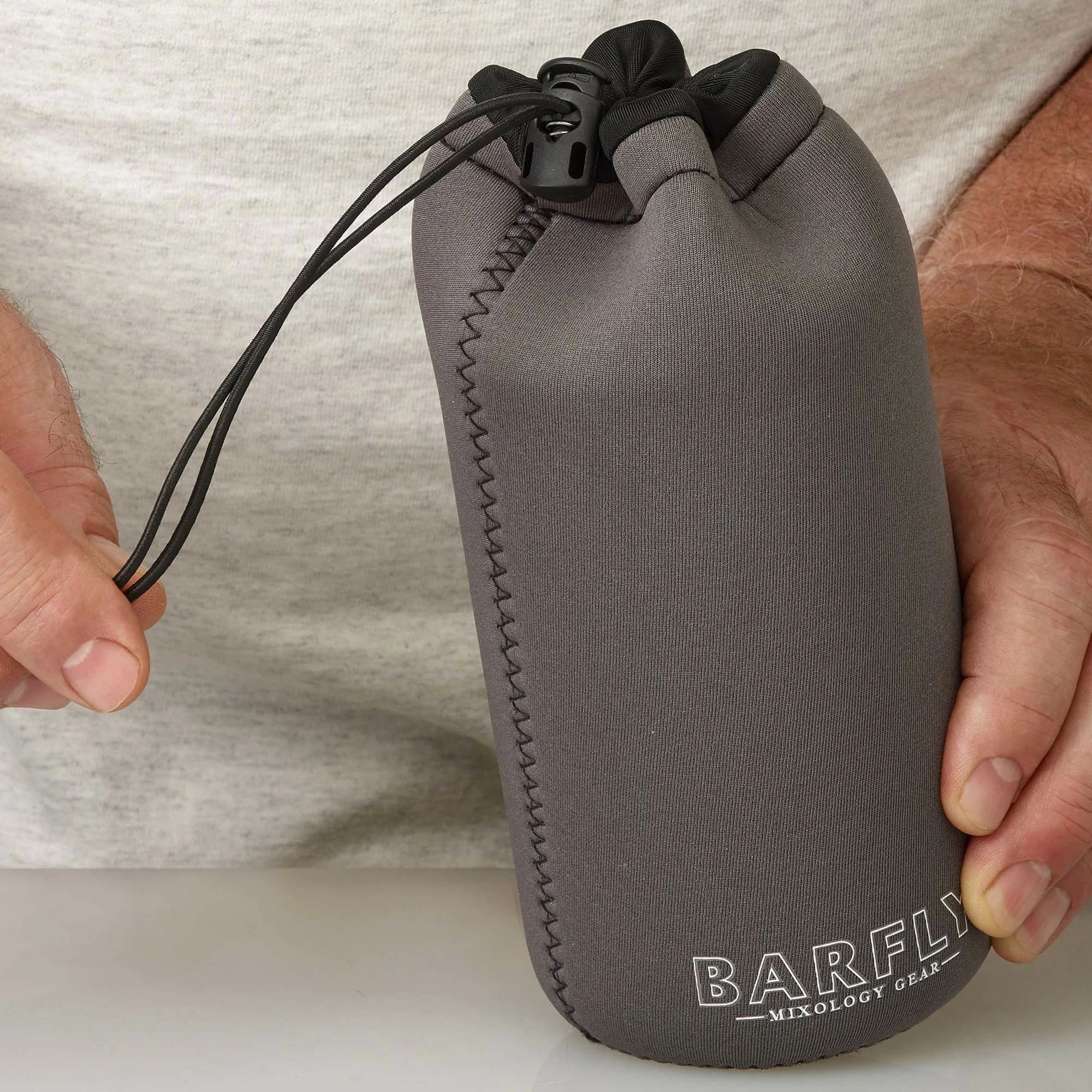 Mbështjellës mbrojtës për gota miksimi 500 ml & 550 ml, BarFly, me shtrëngues elastik, gri