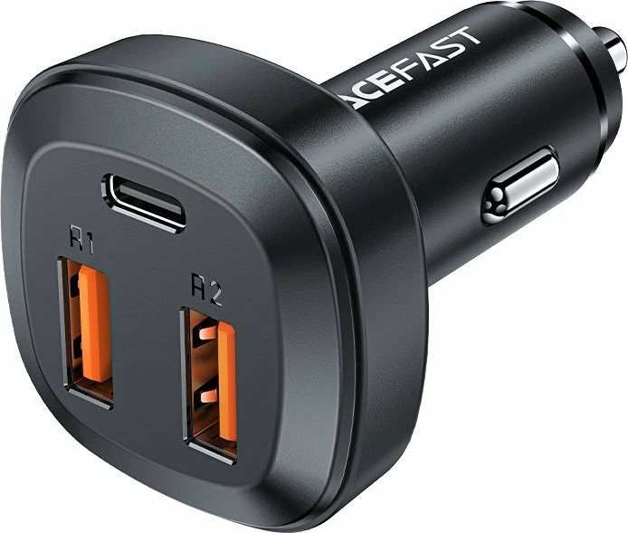 Karikues veture Acefast B9 66W, 2x USB-A + 1x USB-C, karikim i shpejtë, i zi